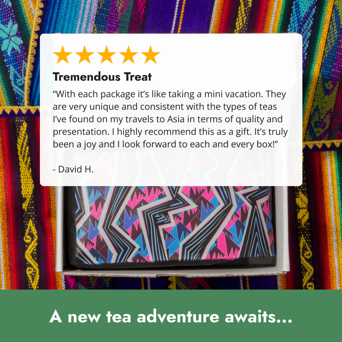 Iced Tea Gift Subscription of 12 Personalized Iced Teas in 2 Quarterly Shipments of 6 Teas